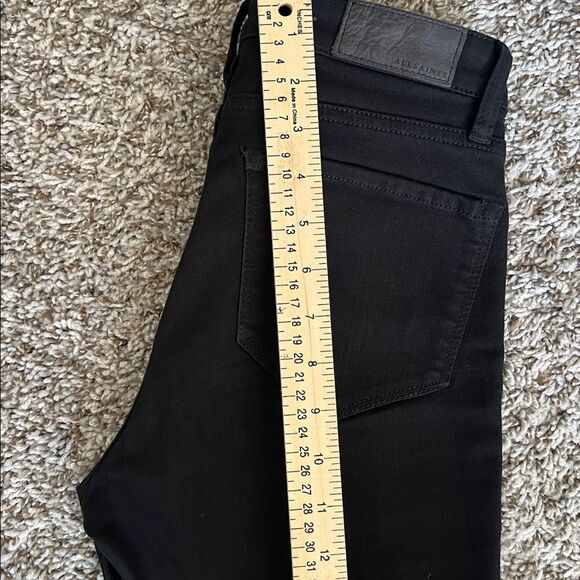 All Saints Mast Jeans Black Skinny in Size 28 - Picture 15 of 16